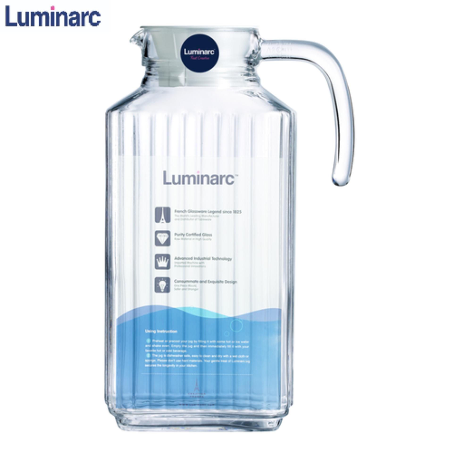 Bình nước thủy tinh luminarc quardo 1.7l g2668