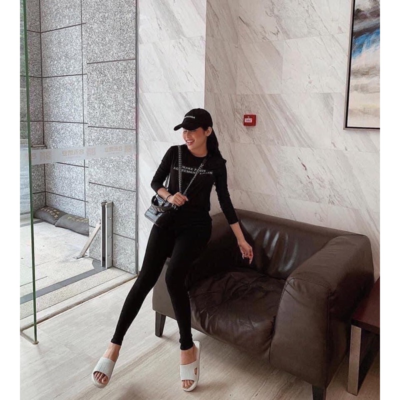 Quần legging thái dáng dài, cạp cao chống xoắn.☘️Quần legging thái eo thon chất siêu đẹp☘️