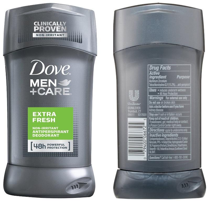 Lăn khử mùi nam Dove Men Care Extra Fresh 76g