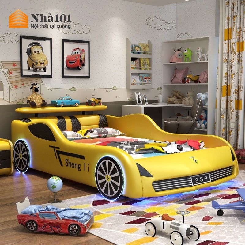 Giường ngủ trẻ em ô tô Ferrari Nhà 101