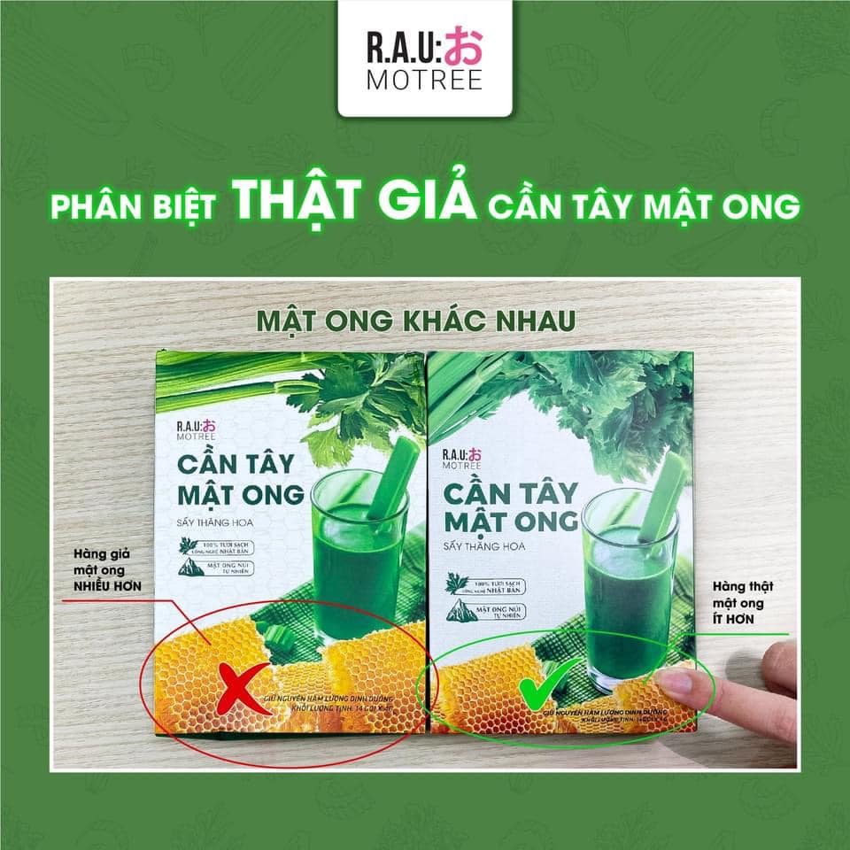 Combo 5 hộp cần tây mật ong - Tặng 2 bình thủy tinh