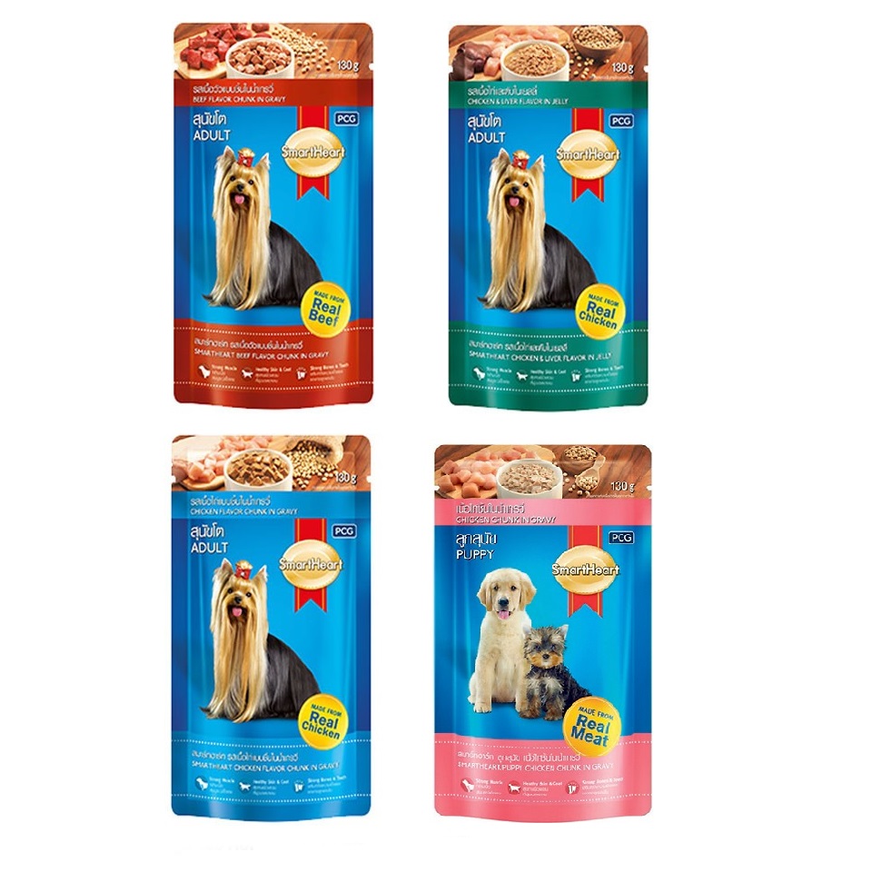 PATE CHO CHÓ SMARTHEART GÓI 130G - THÁI LAN