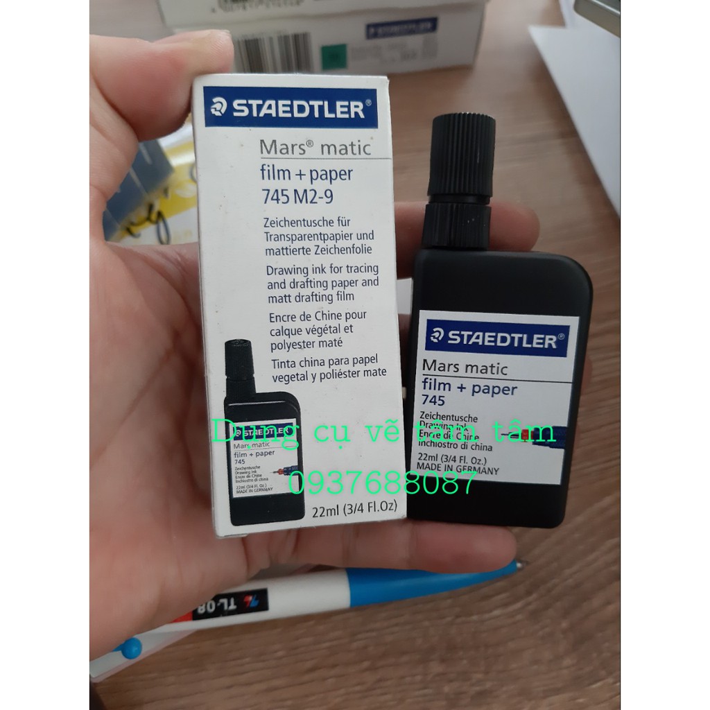 Mực cho bút kim, mực staedtler, drawing ink for paper , staedtler-dụng cụ vẽ tâm tâm