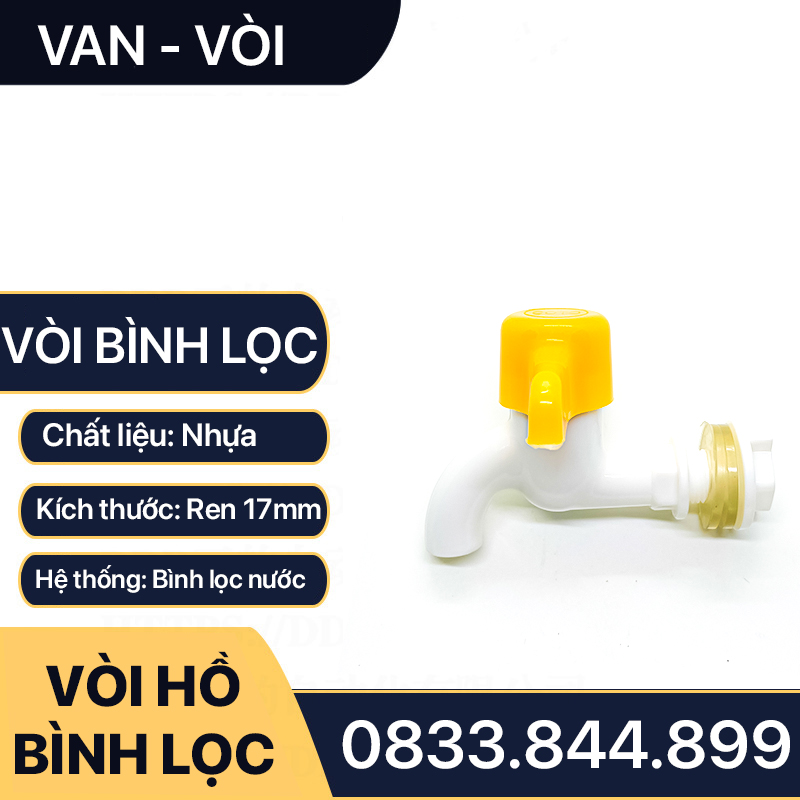 Vòi bình lọc, vòi lọc nước nhựa tay gạt lắp đặt bình lọc nước gia đình