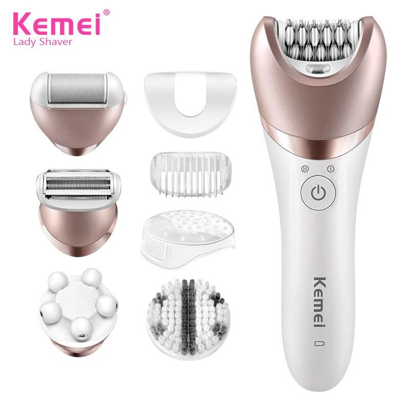 Máy nhổ lông,massage,cạo lông 5 in 1 kemei 8001 cao cấp
