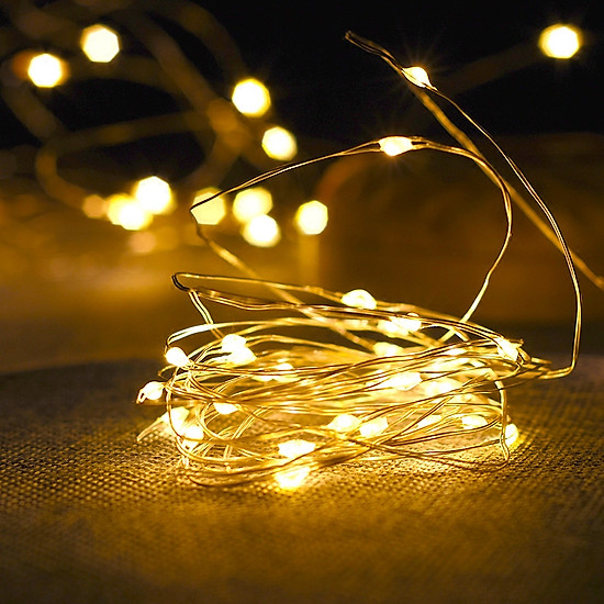 Dây Đèn Trang Trí Led cước 10met Điện 220V trang trí phòng ngủ Giáng Sinh Sinh NhậtLễ Tết Fairy light