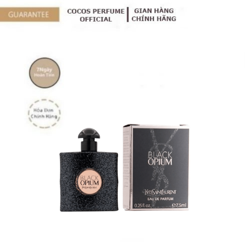 Nước hoa ysl, nước hoa mini ysl black opium edp 7.5ml - nước hoa nữ cao cấp, nước hoa hương thơm nữ tính, nước hoa lưu hương 8h