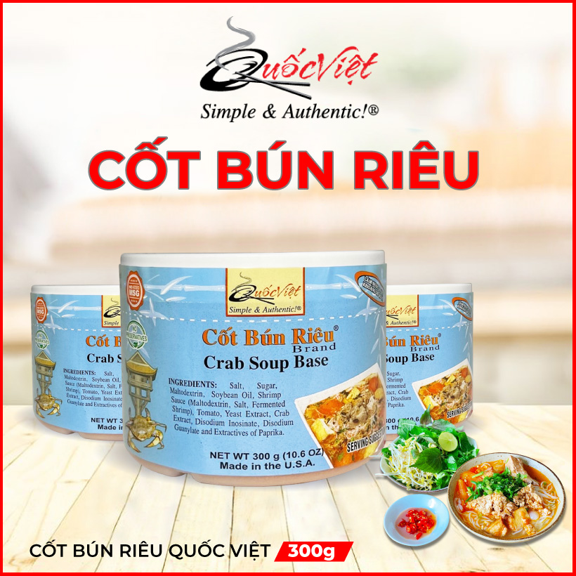 Gia vị nấu Bún Riêu Cốt Quốc Việt cô đặc Nhập Khẩu USA (300g)