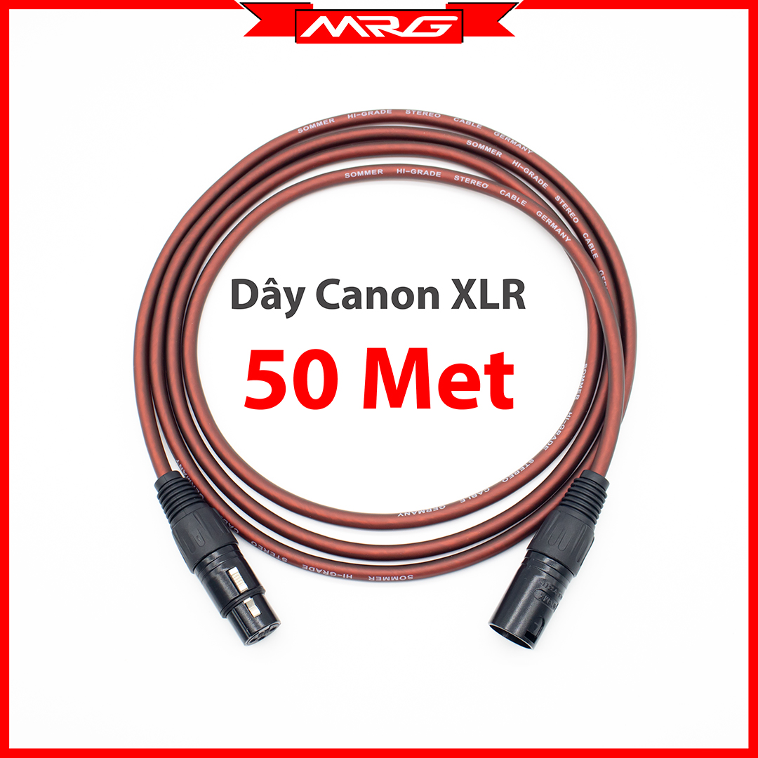 Dây Canon XLR dài 50met - MrG | dây mixer đèn dmx 512, dây canon đực cái, dây jack canon, dây jack neutrik, dây rack canon, dây zack canon, dây giắc canon, dây rắc canon, dây tín hiệu đèn 50met.