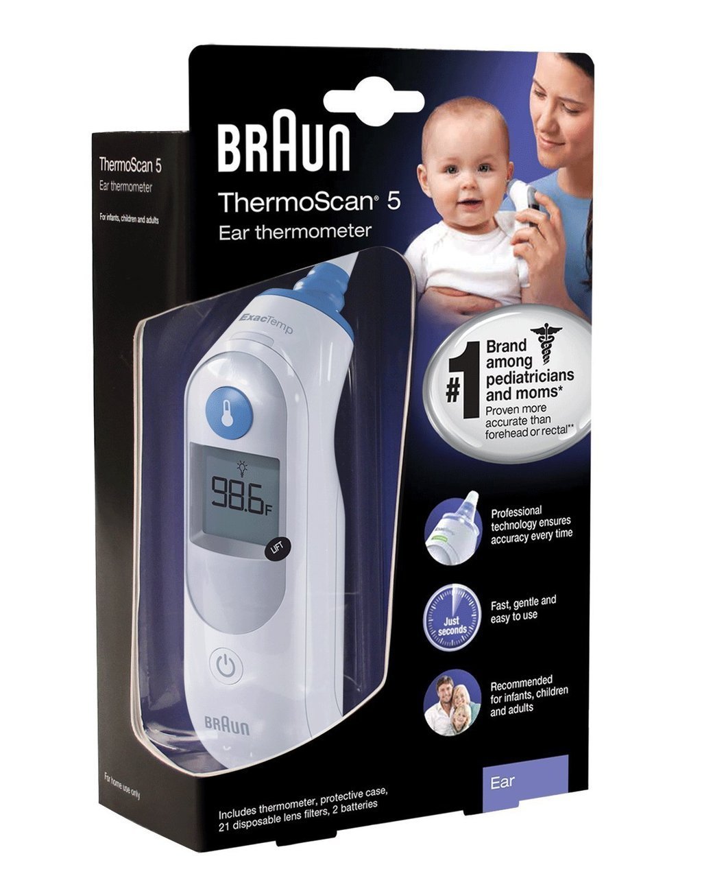 Nhiệt kế điện tử đo tai braun thermoscan 5 irt 6500