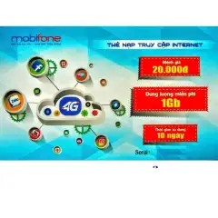 Combo 20 thẻ data 3G Mobifone loại 1Gb