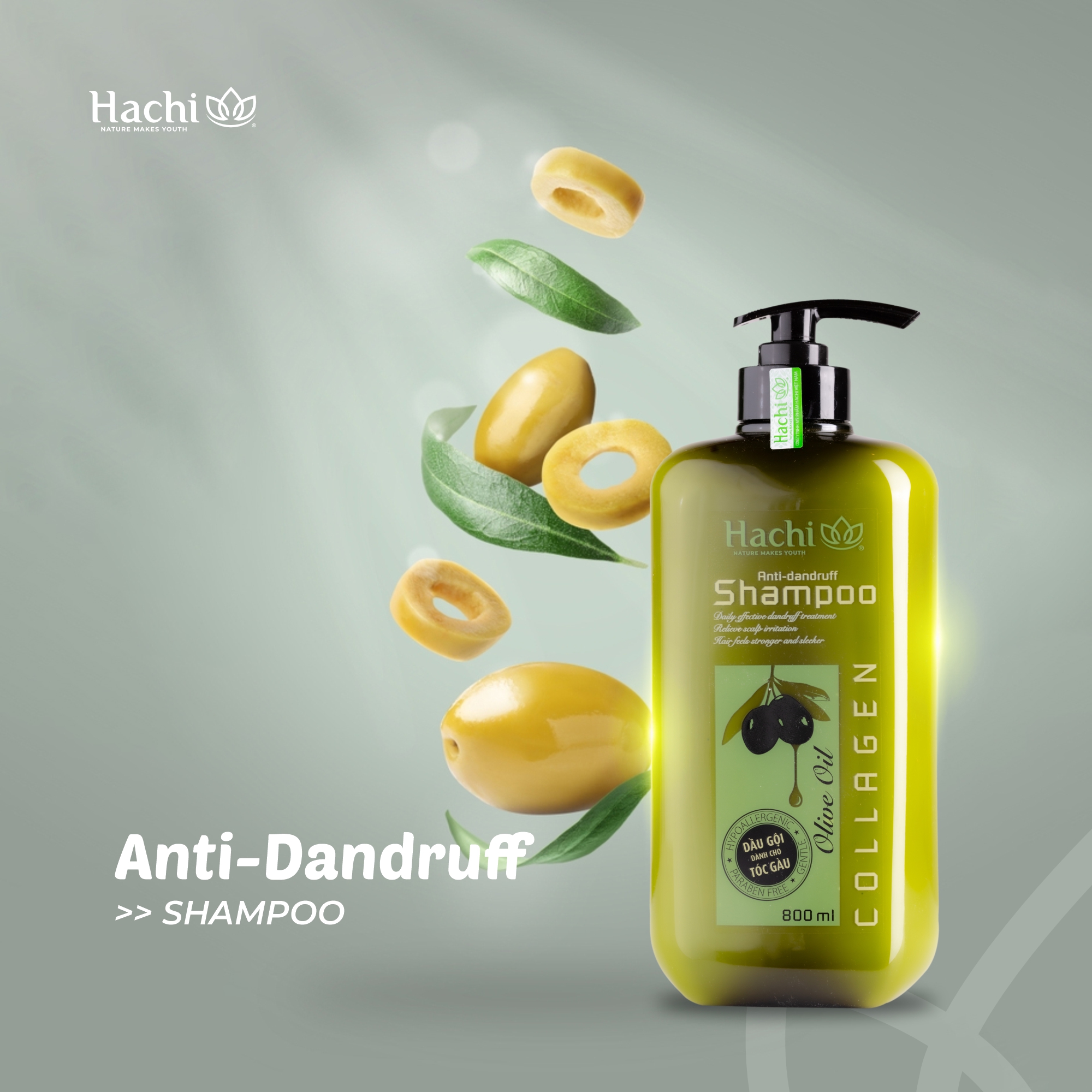Dầu xả Olive Hachi cho tóc gàu