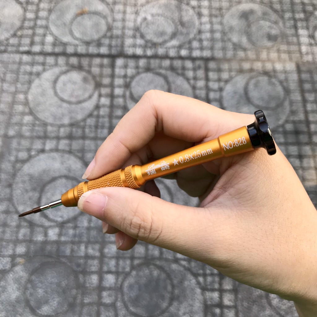 Vít mở ốc đuôi, mở ốc đích ip 0,8*25mm tô vít mở ốc