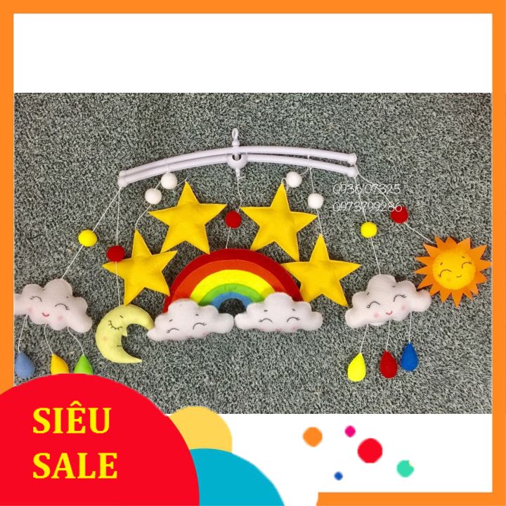 Treo nôi cho bé sơ sinh hình cầu vồng
