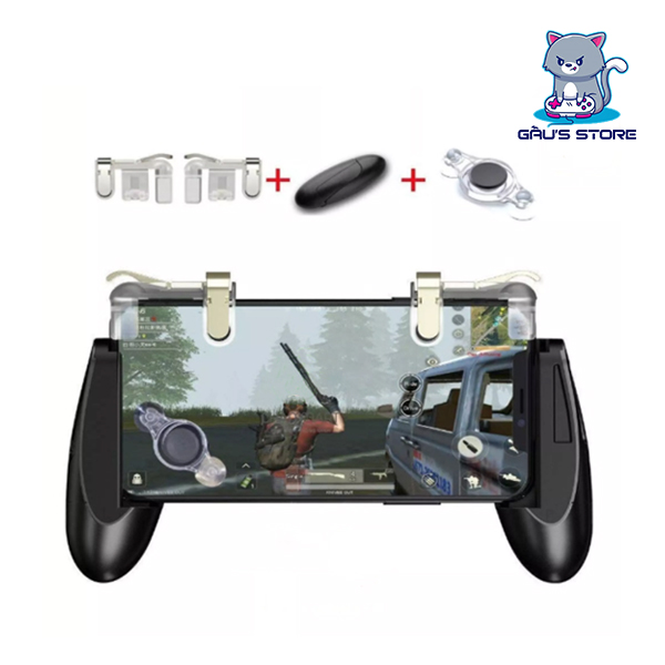 Combo Tay cầm chơi game hình trứng + Joystick và nút bắn PUBG