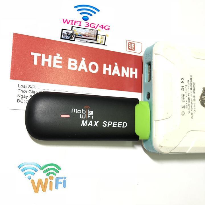 Bộ phát wifi từ sim 3g 4g Max Speed - Thiết bị usb phát wifi cho tivi, máy tính, điện thoại