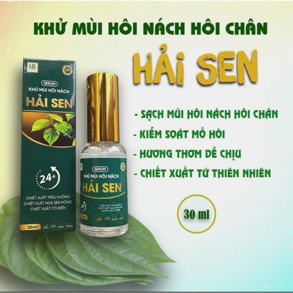 Serum khử mùi hôi nách hải sen ,khử mùi cơ thể ,giảm thâm,khô thoáng hương thơm tự nhiên