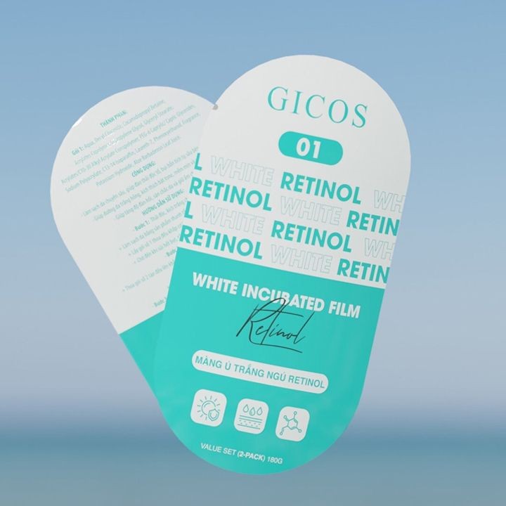 Màng Ủ Trắng Ngủ Retinol Gicos Dưỡng Da Trắng Hồng Mềm Mịn Từ Sâu Bên Trong