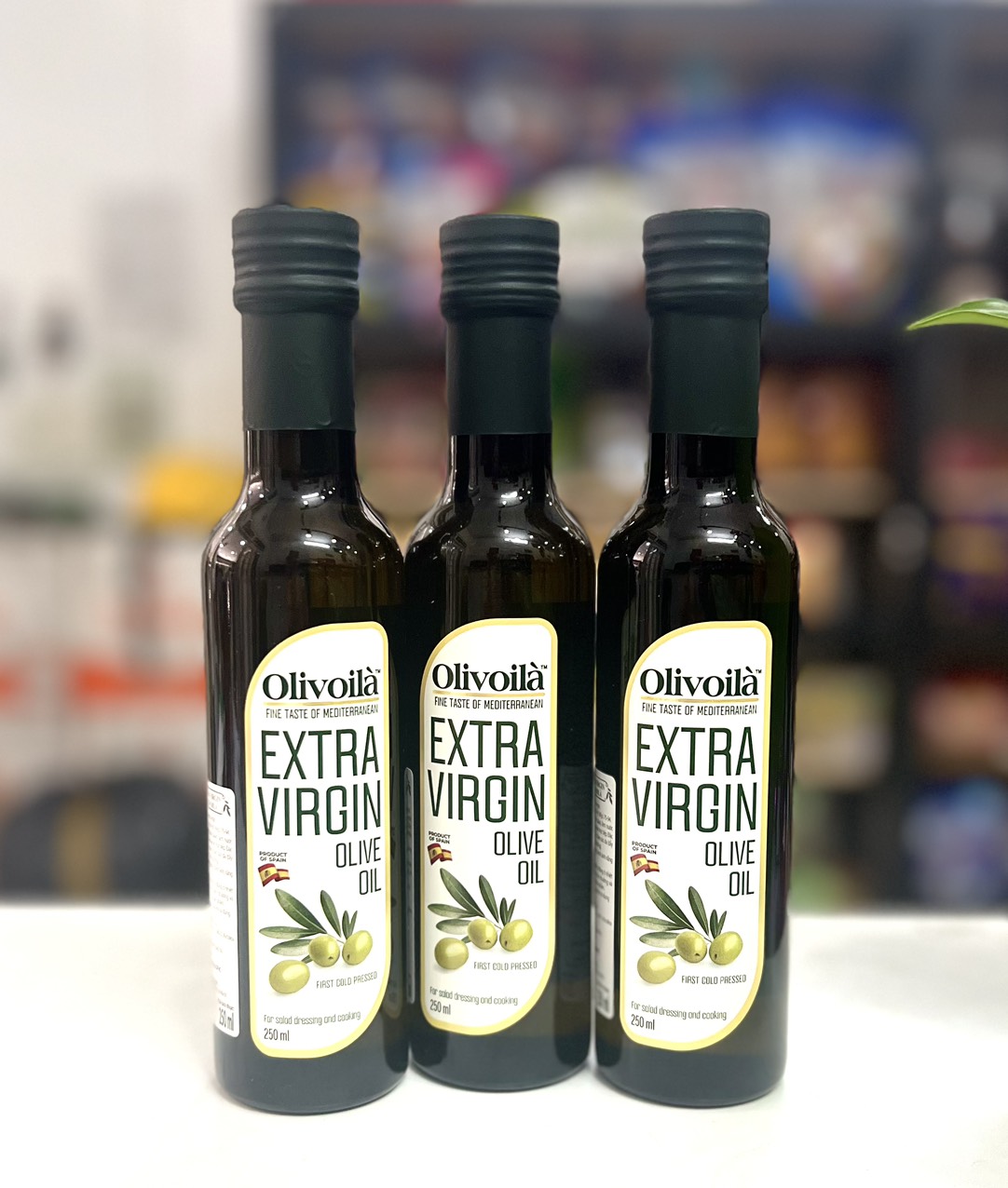 Dầu oliu nguyên chất extra virgin olive oil olivoilà chai thuỷ tinh 250ml