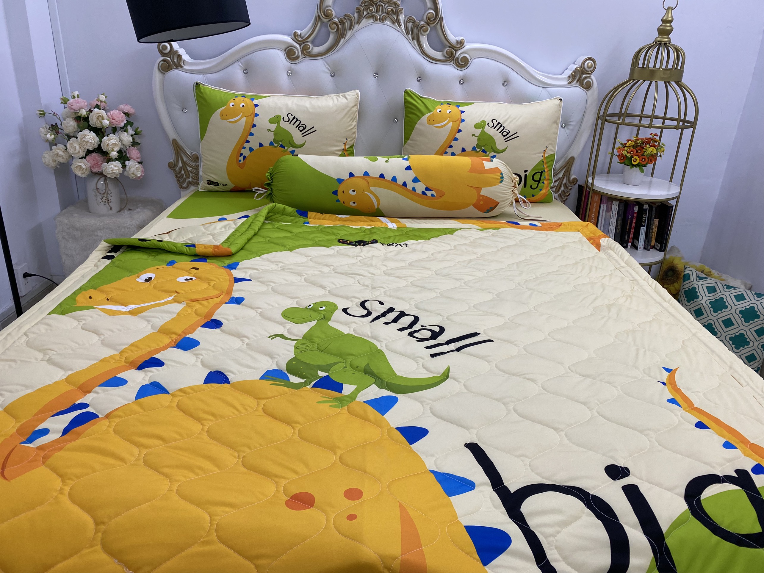 [HCM]Bộ Drap mền + áo gối { 5 món} thun Ý 5D Cao Cấp , mát lạnh, thấm hút tốt.{ hoặc mền lẻ}"