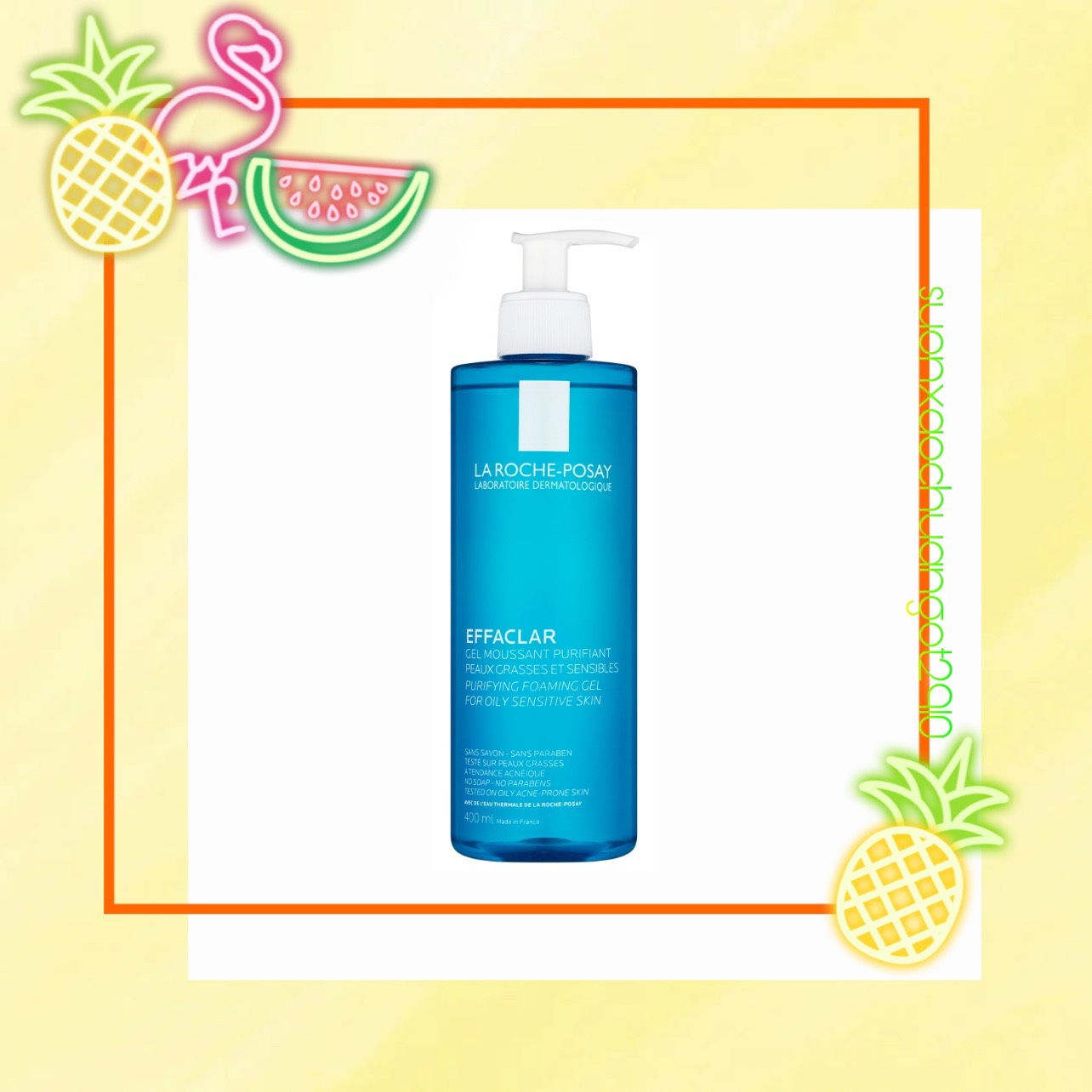 Gel rửa mặt tạo bọt cho da dầu nhạy cảm la roche-posay 400ml