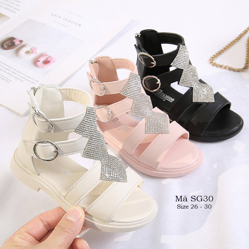 Sandal chiến binh cổ thấp cho bé gái 3 - 12 tuổi SG30