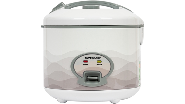 Nồi cơm điện SUNHOUSE SHD8602 1.8L (Trắng) - Lòng nồi chống dính phù hợp gia đình 4-6 người - Hàng chính hãng bảo hành 12 tháng