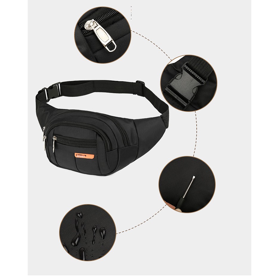 Túi Đeo Chéo Đeo Hông 4 Ngăn D78 Shalla