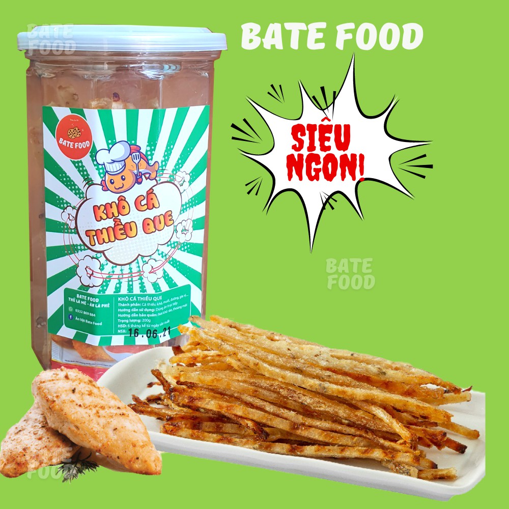 Khô Cá Thiều Que 200g Siêu Ngon đồ ăn vặt
