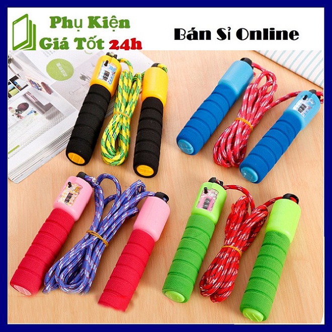 ⚡ Bộ Dụng Cụ Nhảy Dây Tập Thể Dục Có Đếm Số Vòng Nhảy -  Dây Tập Thể Dục, Dụng Cụ Tập Gym, Tiết Kiệm Được Chi Phí, Tập Mọi Lúc Mọi Nơi, ⚡