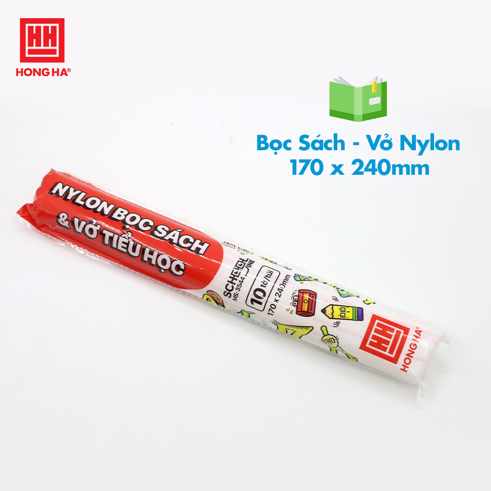 Bọc sách, vở nylon hồng hà dạng cuộn 170x240mm - 3544