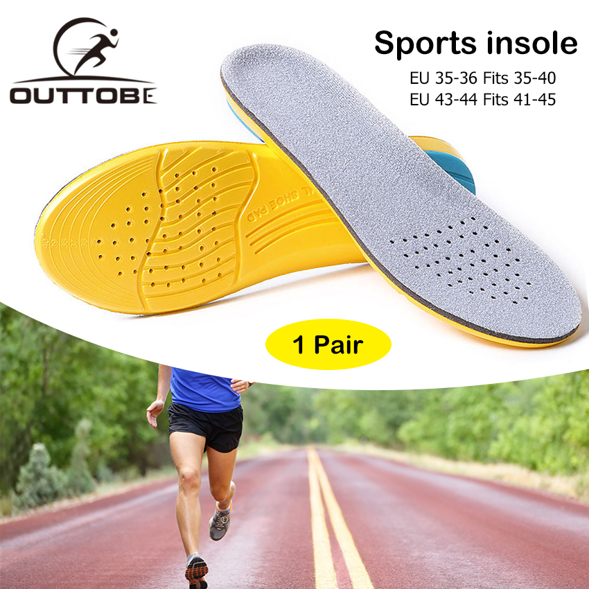 Outtobe 1 cặp Lót Giày Nam Thoáng Mùi  Giúp Ngăn Mùi,  Độ Đàn Hồi Cao Lót giày thể thao thoáng khí