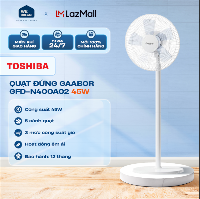 Quạt đứng Gaabor GFD-N400A02 45W