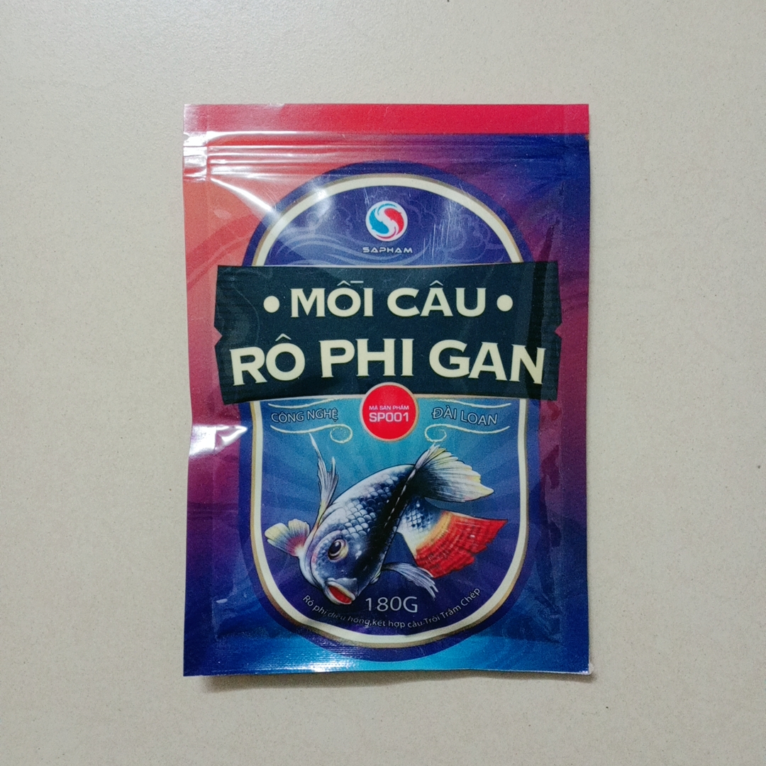 Mồi câu rô phi gan sa phạm 180g - lam đồ fishing