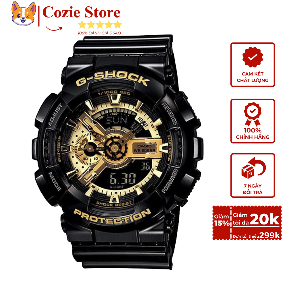 Đồng Hồ G-Shock GA-110GB - Đồng Hồ Thời Trang Nam Nữ - Đồng hồ Casio GShock Chống Nước , Chống Sốc, Va Đập, Bền Bỉ Với Thời Gian , Mặt Hiển Thị Kim-Số Kết Hợp, Trang Bị Chức Năng Bấm Giờ-Đo Tốc Độ