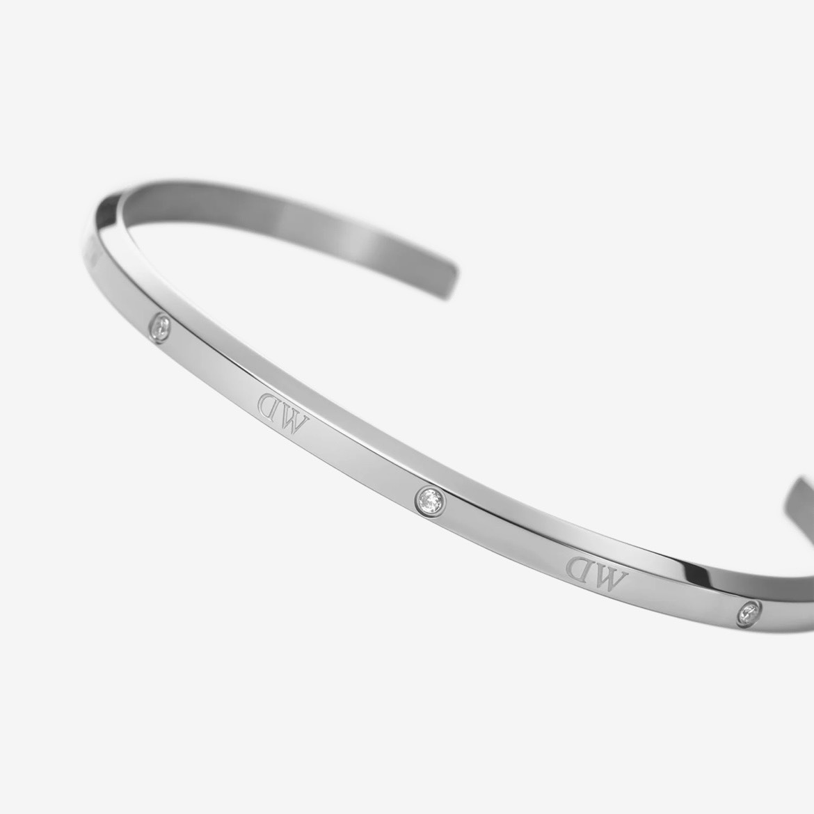 Vòng cuff nam nữ dw lumine đính đá - bảo hành 12 tháng
