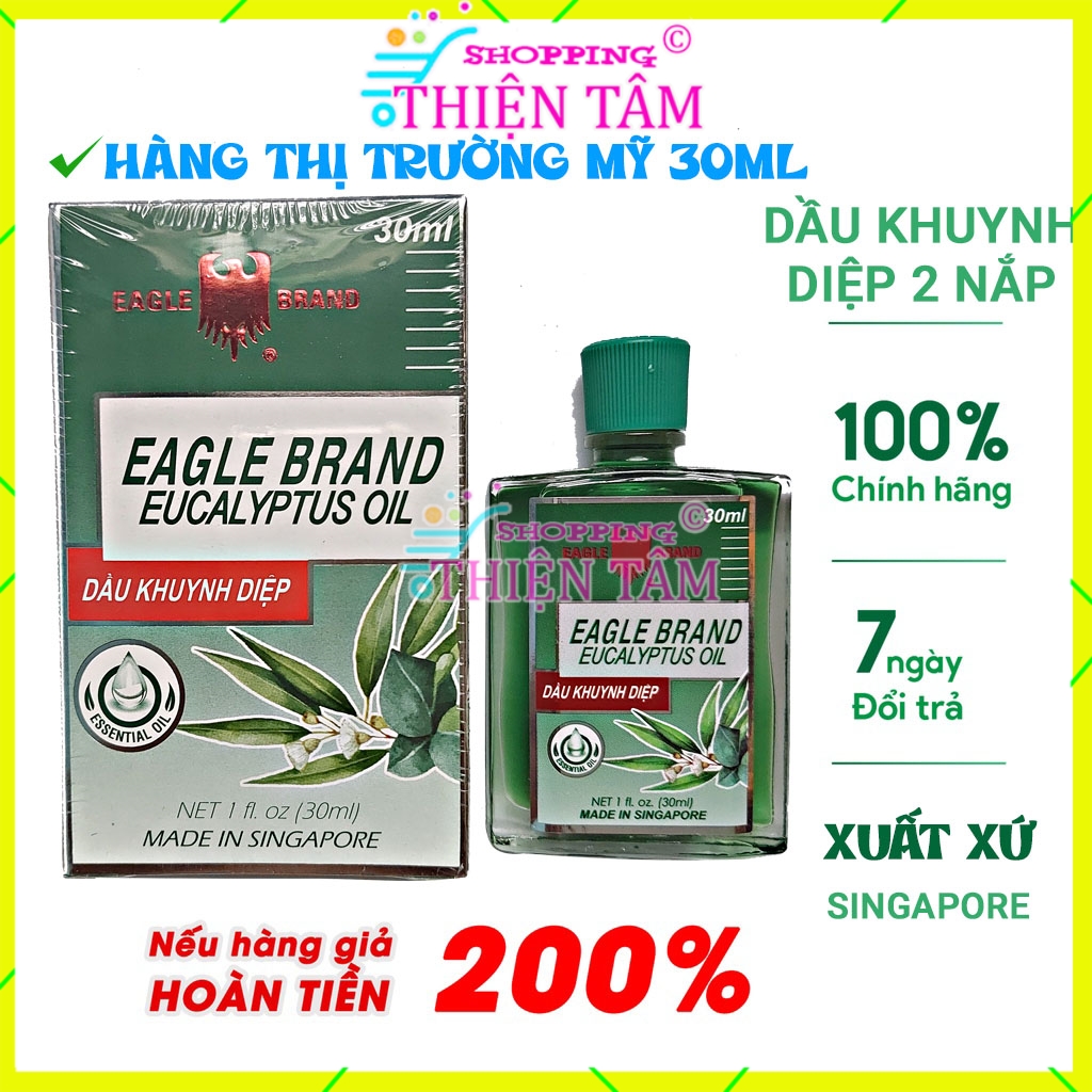 Dầu Nóng Khuynh Diệp Con Ó 2 Nắp 30ml Dành Cho Người lớn và Bà Bầu Mang Thai - Singapore