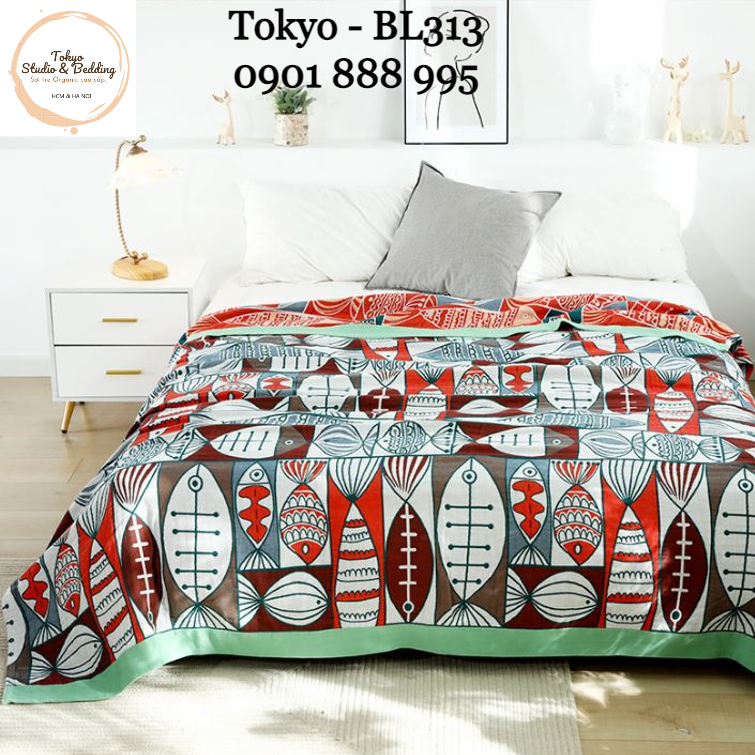 A64_Chăn Xô Organic Cotton Dòng Cao Cấp