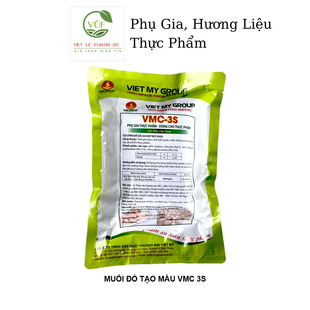 Muối đỏ giữ màu VMC-3S trong chế biến thực phẩm - Vietucjsc