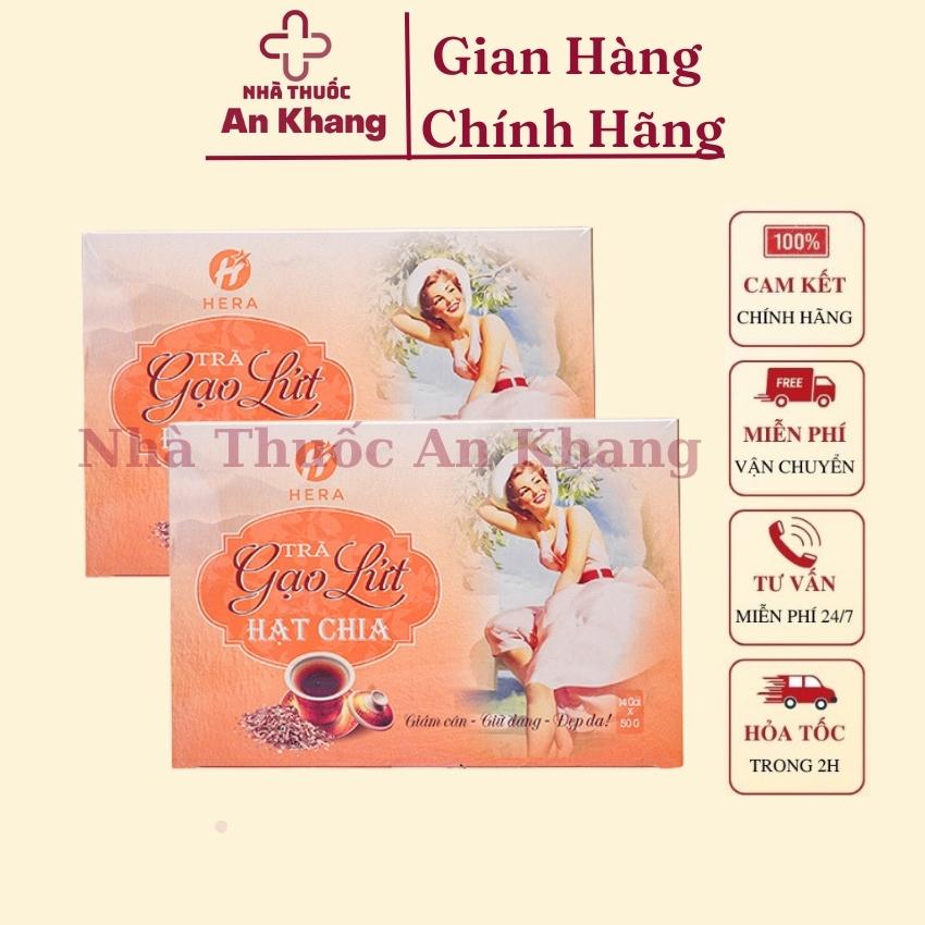 Trà Gạo Lứt Hạt Chia Hera Giảm Cân Đánh Bay Mỡ Thừa Nhanh HIệu Quả