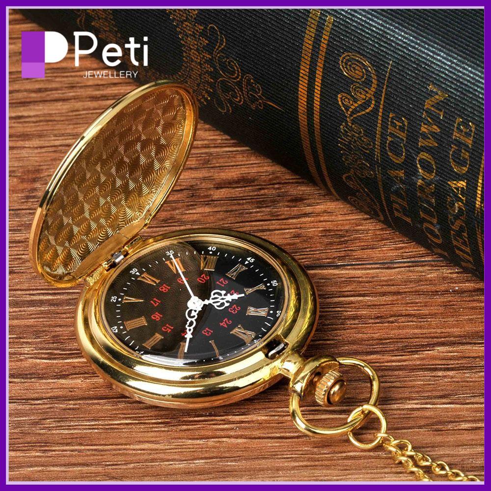  PETI JEWELLERY Dành cho Nam Nữ Hoài cổ Tròn Cổ điển Cơ khí Túi Đồng hồ Fob Đồng hồ bỏ túi 