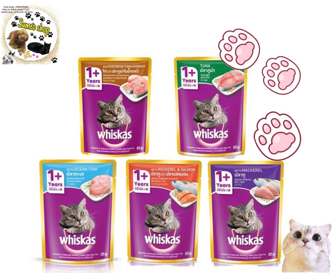 Pate Whiskas Adult Mèo Trưởng Thành 80g