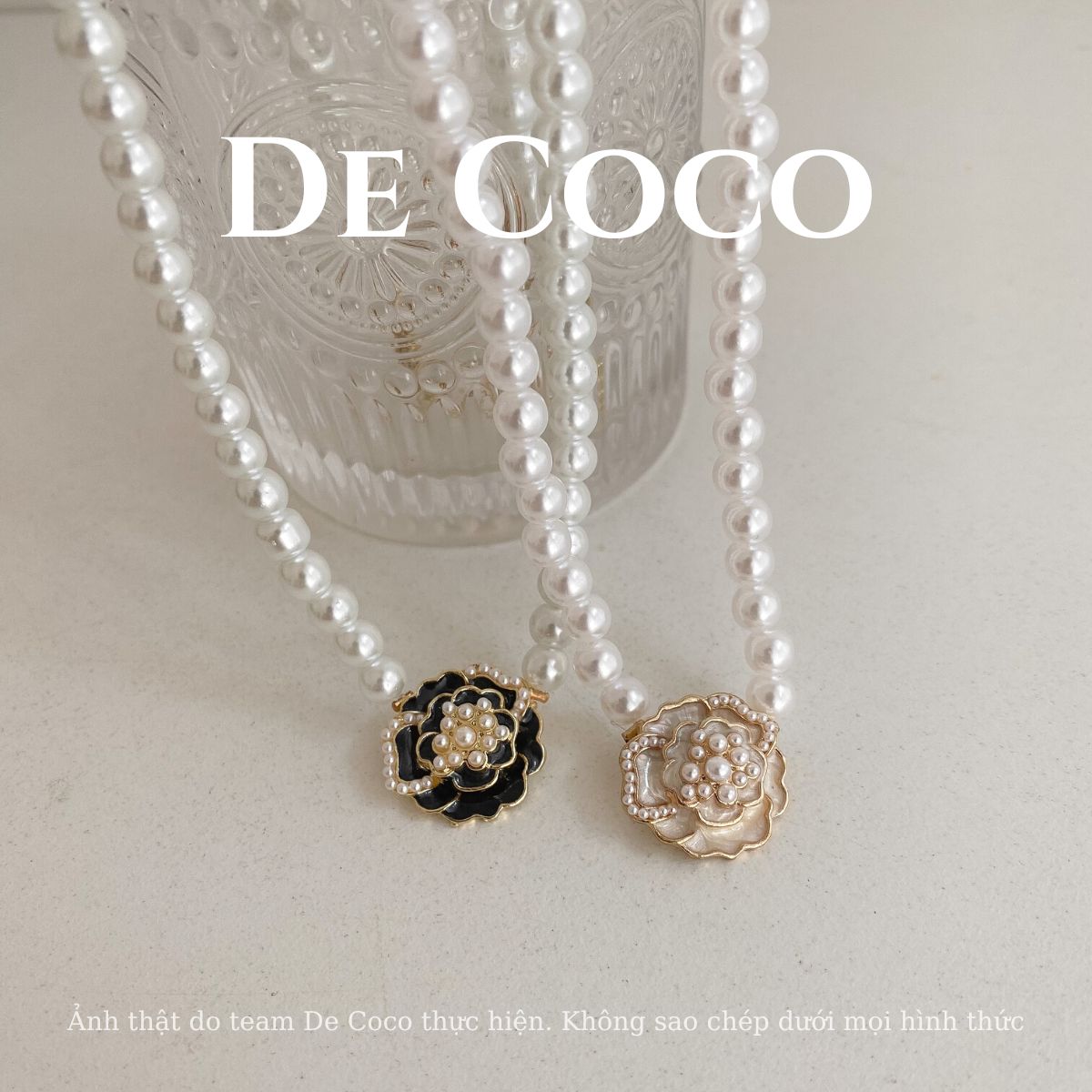 Vòng cổ choker ngọc trai Rosella De Coco