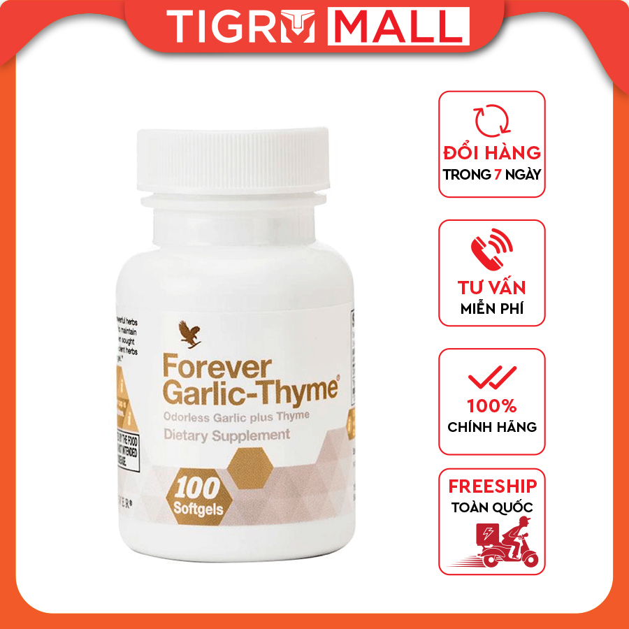 ☑️chính hãng ☑️ viên tỏi forever garlic thyme 065 flp |tỏi chống cảm cúm, nấm, virut