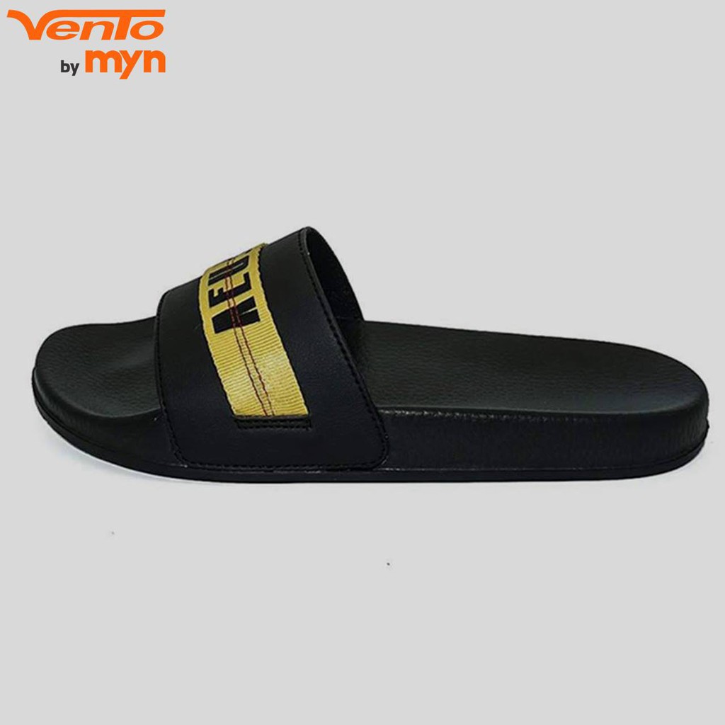 Dép Slide Vento AD19 Nam Nữ BST 2020 - Đen vàng