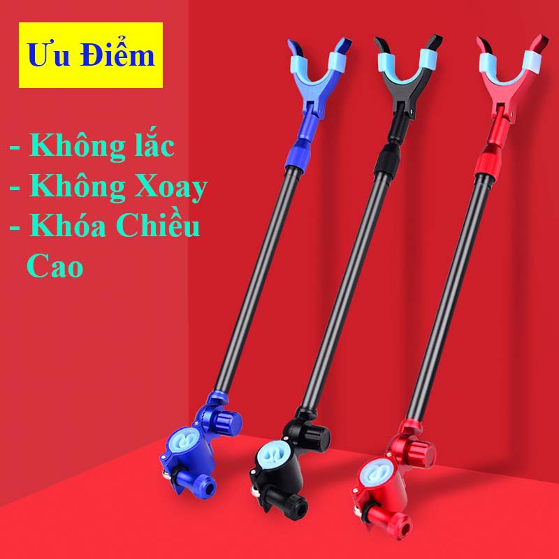 Ngoe chống cần câu đài, gác cần câu cá , câu đơn carbon cao cấp siêu bền