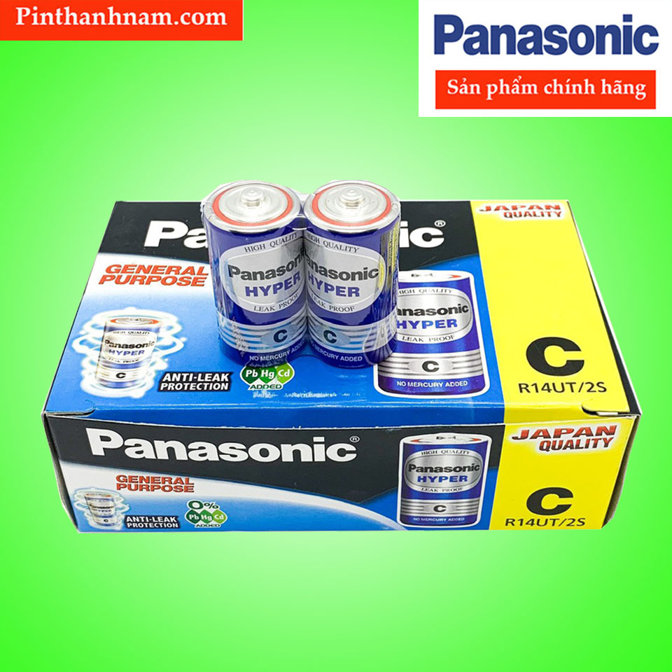 Pin trυng panasonic hyper r14ut-2s vỉ 2 viên chính hãng