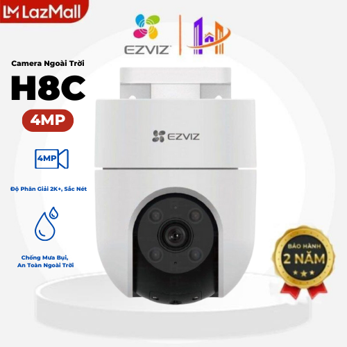 CAMERA EZVIZ H8C 2K+ ĐỘ PHÂN GIẢI 4MP TÍCH HỢP NHIỀU TÍNH NĂNG AI THÔNG MINH - Nhìn Đêm 4 Chế Độ, Quay Quét 2 Chiều, Xoay 360 Độ, Đàm Thoại 2 Chiều - EZVIZ HOÀNG NGUYỄN