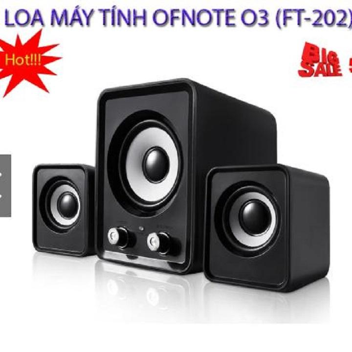 Loa vi tính công suất lớn ft202 2.1 thiết kế sang trọng - bộ 3 loa nghe nhạc cực chất - bảo hành lỗi 1 đổi 1