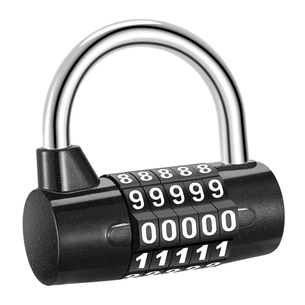 Khóa chữ số 5 số tiện lợi, khóa Cửa Mã số, Khóa mã số ngăn trộm, khóa an toàn, cố định, Khóa Vali, Khóa Balo, chất liệu thép cao cấp
